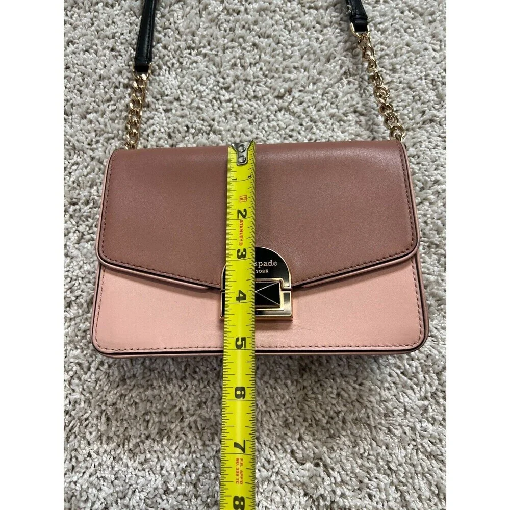 Kate Spade Neve Medium Convertible Flap Shoulder Bag - Rosy Cheeks/black/sparrow